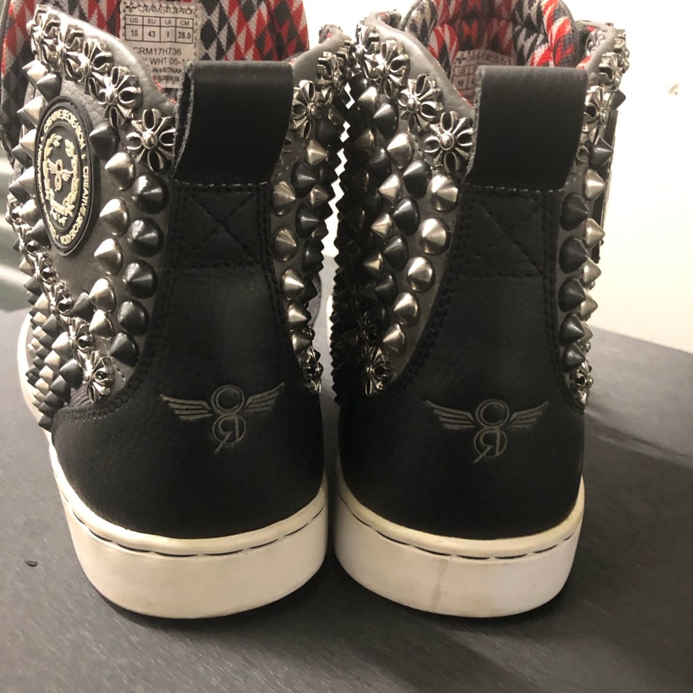 Creative Recreation Black and Silver Studded Sneakers